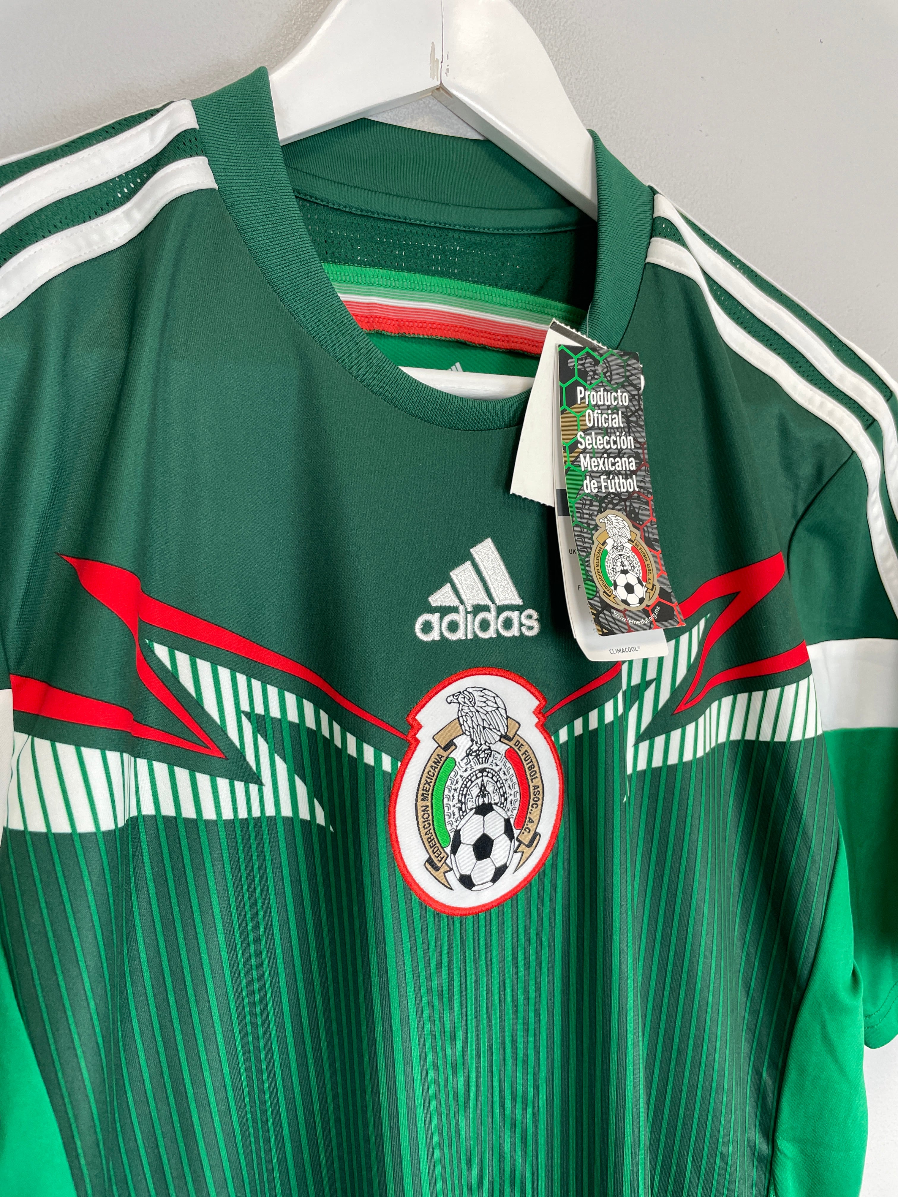 Shop 2014/15 MEXICO *BNWT* HOME SHIRT (S) ADIDAS, classic football shirts, vintage football shirts & retro soccer jerseys at Cult Kits