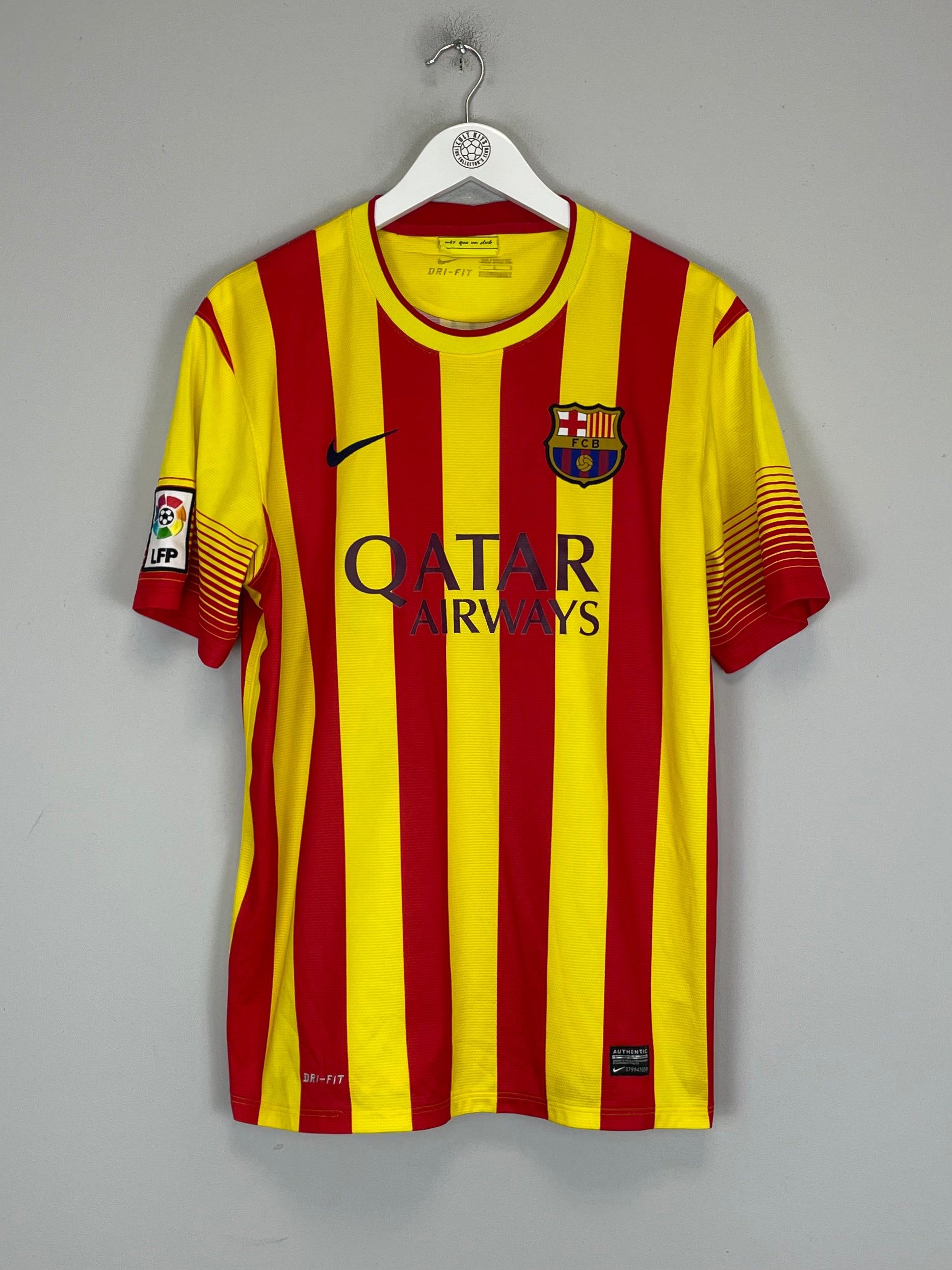 Shop 2013/14 BARCELONA NEYMAR JR #11 AWAY SHIRT (L) NIKE, classic football shirts, vintage football shirts & retro soccer jerseys at Cult Kits