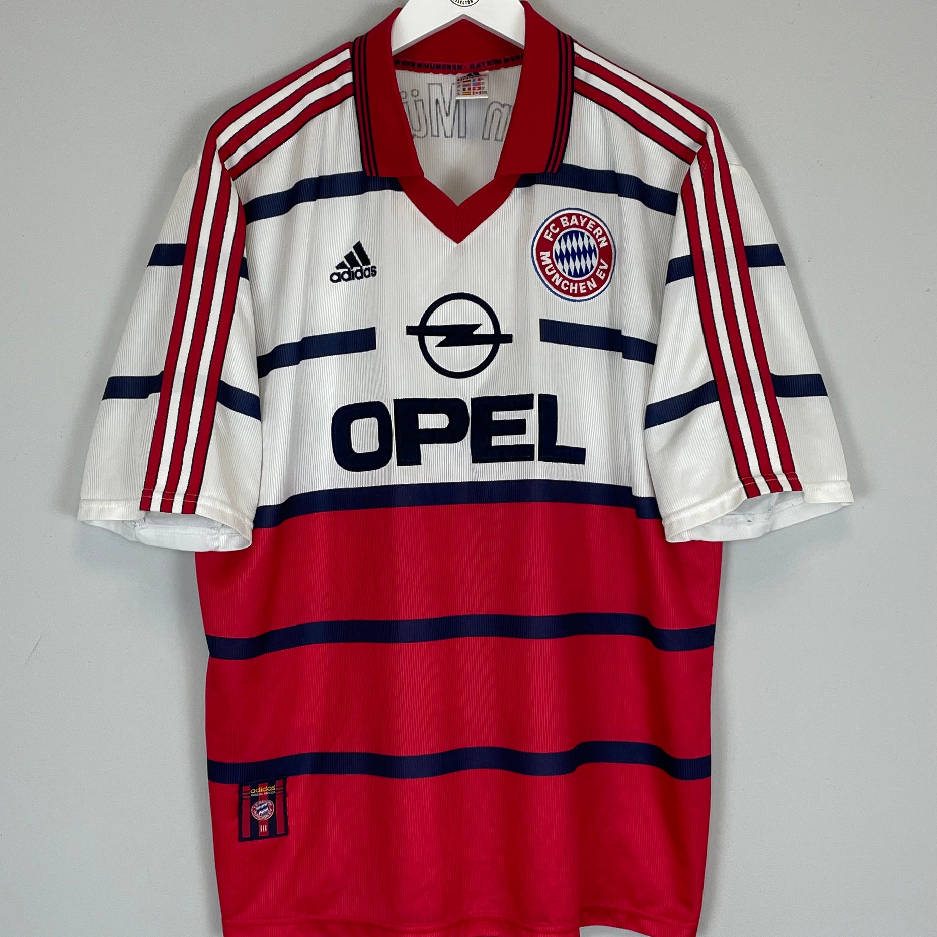 Shop 1998/00 BAYERN MUNICH AWAY SHIRT (XL) ADIDAS, classic football shirts, vintage football shirts & retro soccer jerseys at Cult Kits