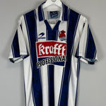 Shop 2001/02 REAL SOCIEDAD KOVACEVIC #9 HOME SHIRT (L) ASTORE, classic football shirts, vintage football shirts & retro soccer jerseys at Cult Kits