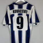 Shop 2001/02 REAL SOCIEDAD KOVACEVIC #9 HOME SHIRT (L) ASTORE, classic football shirts, vintage football shirts & retro soccer jerseys at Cult Kits