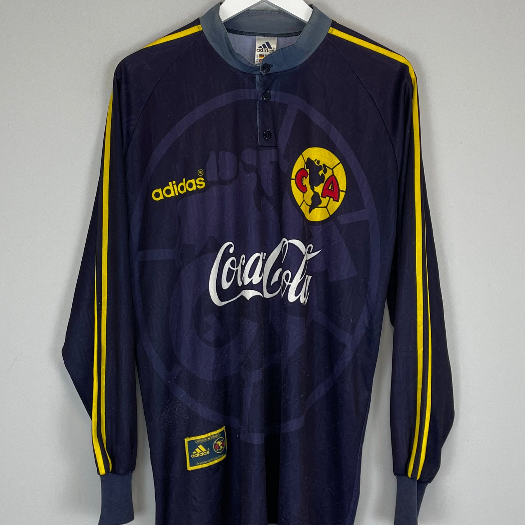 Shop 1997/98 CLUB AMERICA L/S AWAY SHIRT (XL) ADIDAS, classic football shirts, vintage football shirts & retro soccer jerseys at Cult Kits