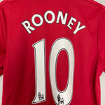 Shop 2015/16 MANCHESTER UNITED ROONEY #10 HOME SHIRT (M) ADIDAS, classic football shirts, vintage football shirts & retro soccer jerseys at Cult Kits