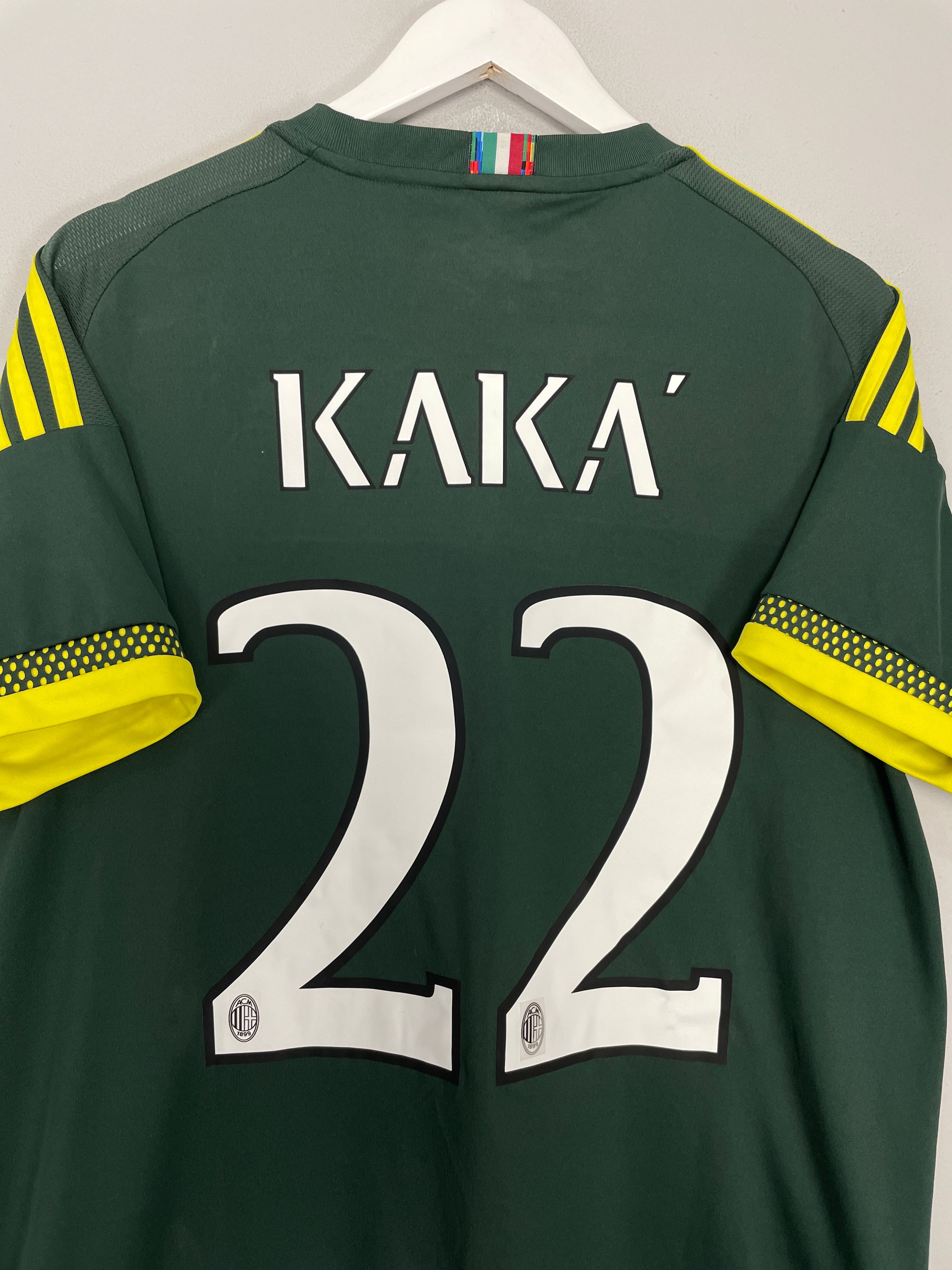 Shop 2015/16 AC MILAN KAKA #22 THIRD SHIRT (L) ADIDAS, classic football shirts, vintage football shirts & retro soccer jerseys at Cult Kits