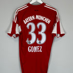 Shop 2010/11 BAYERN MUNICH GOMEZ #33 HOME SHIRT (M) ADIDAS, classic football shirts, vintage football shirts & retro soccer jerseys at Cult Kits