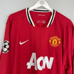 Shop 2011/12 MANCHESTER UNITED JI SUNG PARK #13 C/L L/S HOME SHIRT (XXXL) NIKE, classic football shirts, vintage football shirts & retro soccer jerseys at Cult Kits