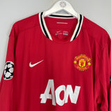 Shop 2011/12 MANCHESTER UNITED JI SUNG PARK #13 C/L L/S HOME SHIRT (XXXL) NIKE, classic football shirts, vintage football shirts & retro soccer jerseys at Cult Kits