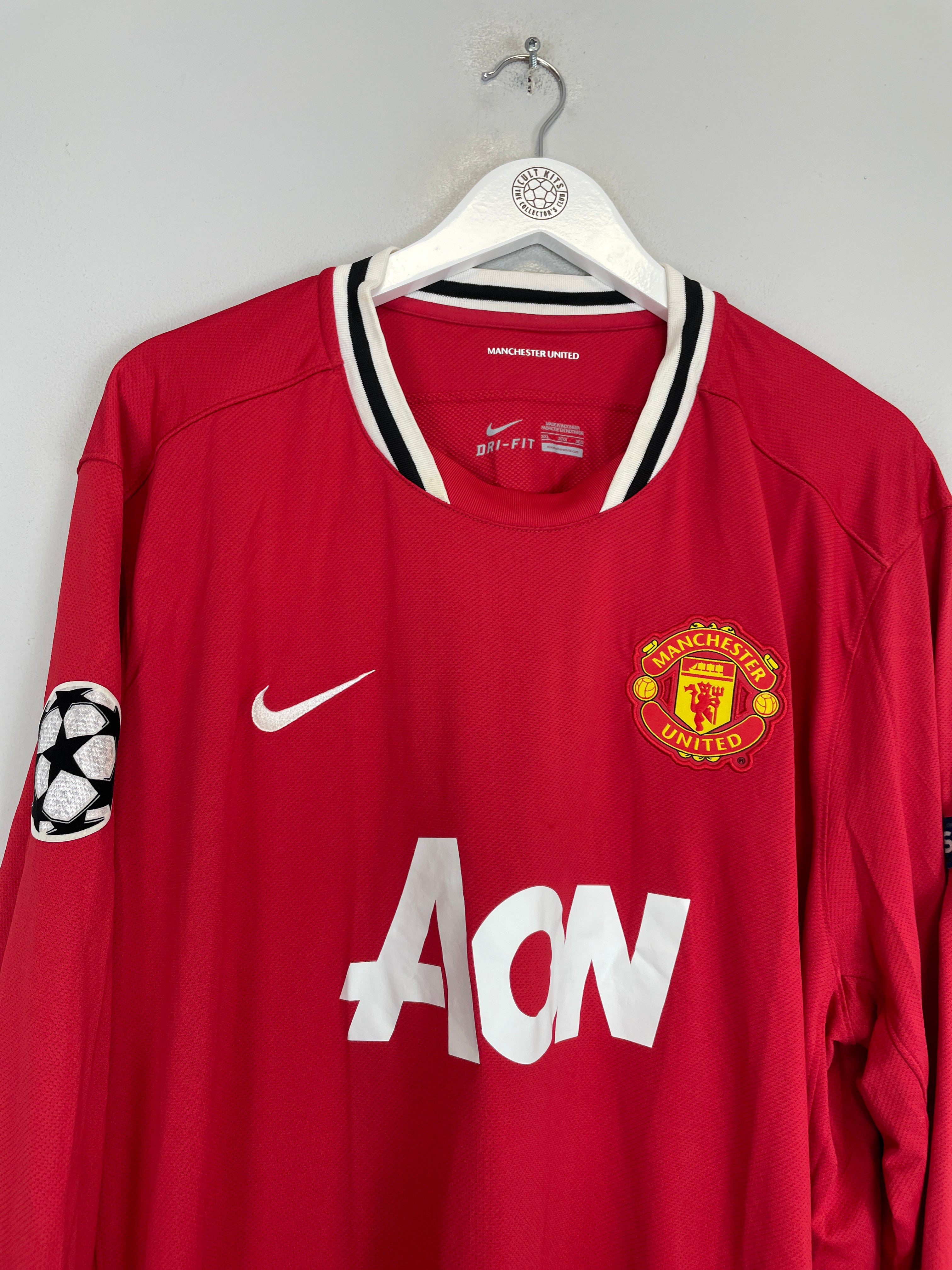 Shop 2011/12 MANCHESTER UNITED JI SUNG PARK #13 C/L L/S HOME SHIRT (XXXL) NIKE, classic football shirts, vintage football shirts & retro soccer jerseys at Cult Kits