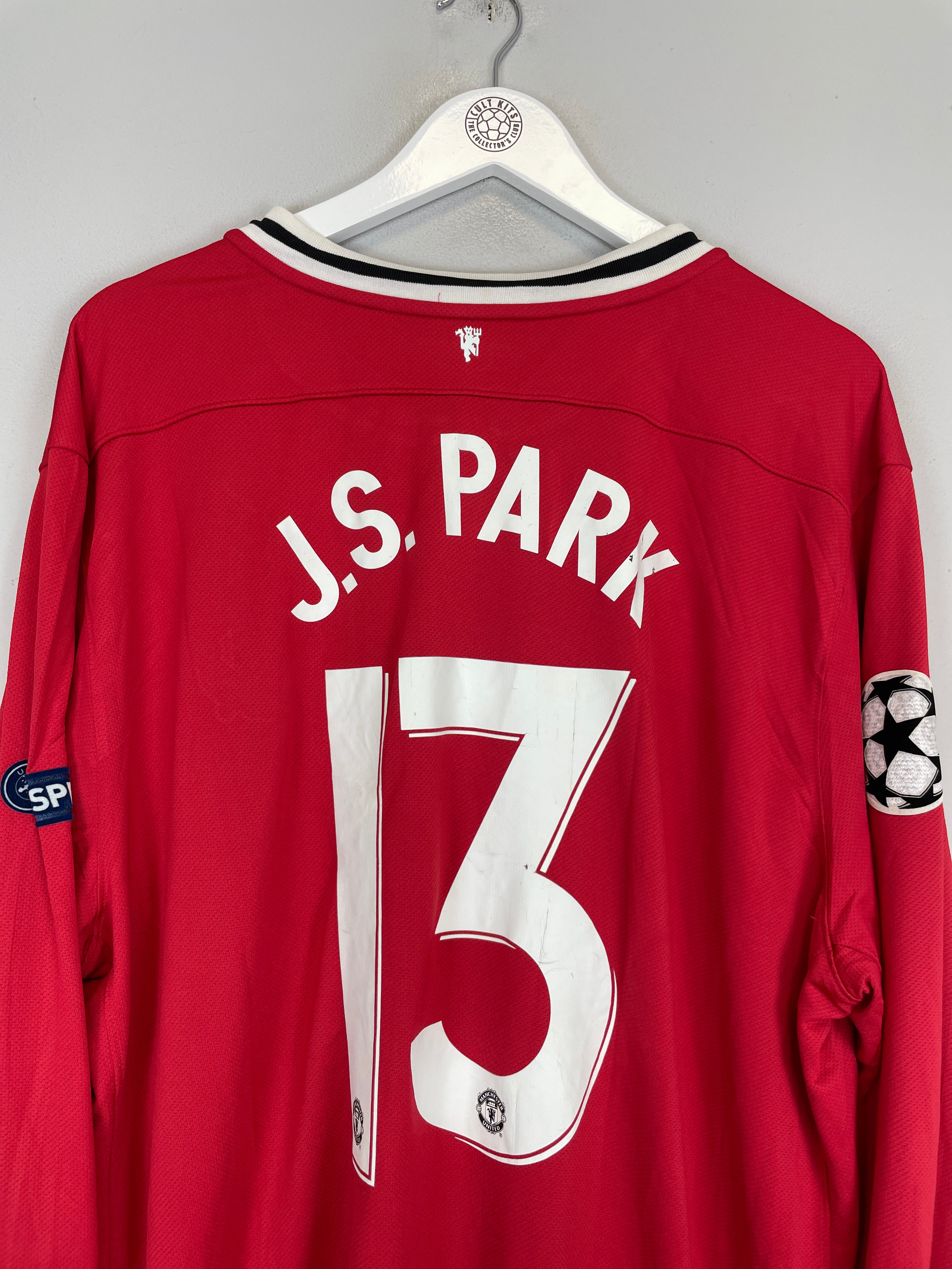 Shop 2011/12 MANCHESTER UNITED JI SUNG PARK #13 C/L L/S HOME SHIRT (XXXL) NIKE, classic football shirts, vintage football shirts & retro soccer jerseys at Cult Kits