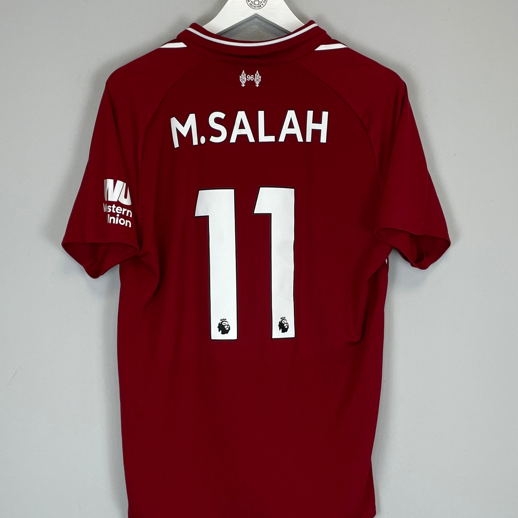 Shop 2018/19 LIVERPOOL M.SALAH #11 HOME SHIRT (L) NEW BALANCE, classic football shirts, vintage football shirts & retro soccer jerseys at Cult Kits