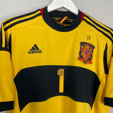 Shop 2012/13 SPAIN CASILLAS #1 GK SHIRT (XL) ADIDAS, classic football shirts, vintage football shirts & retro soccer jerseys at Cult Kits