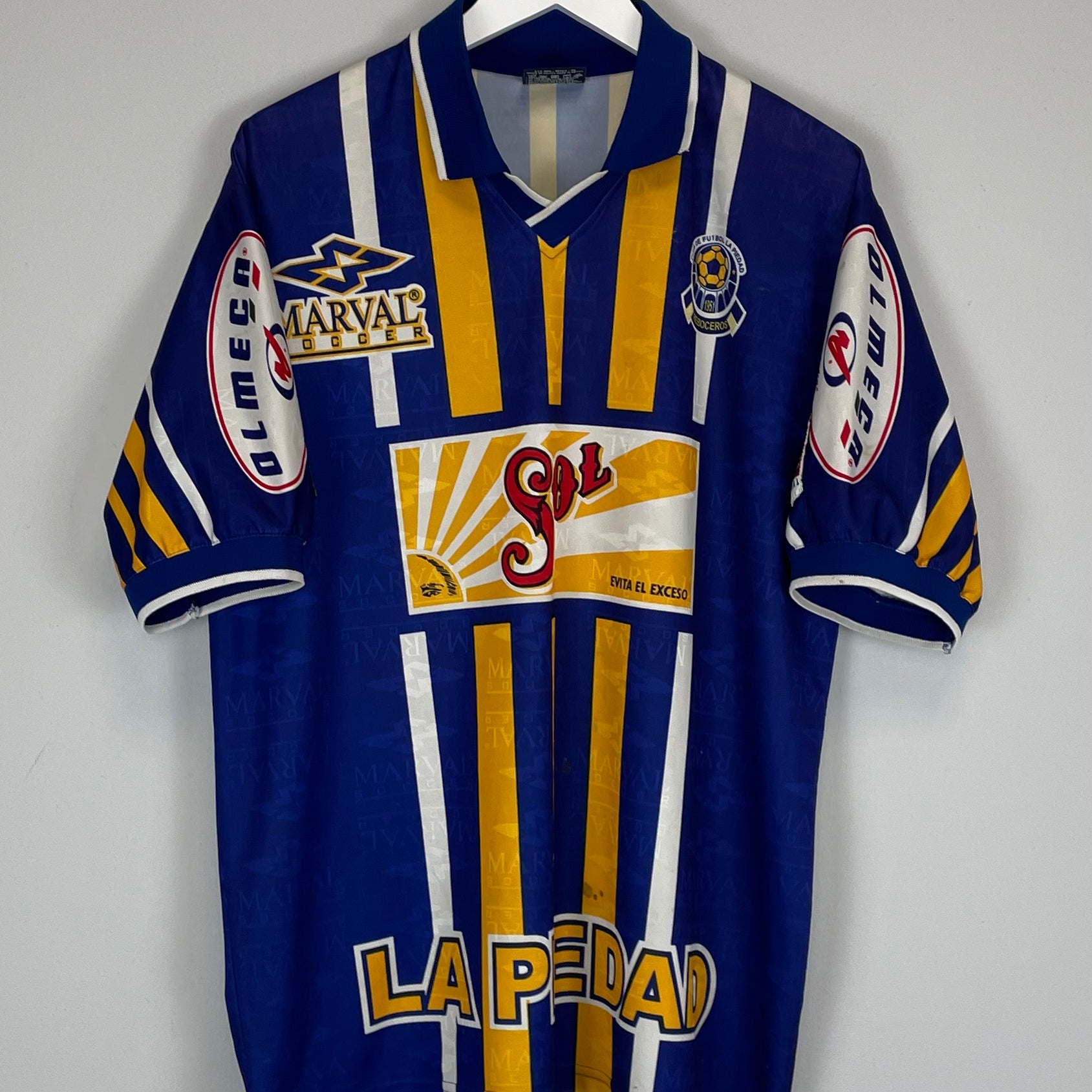 Shop 1999/00 LA PIEDAD HOME SHIRT (XXL) MARVAL, classic football shirts, vintage football shirts & retro soccer jerseys at Cult Kits