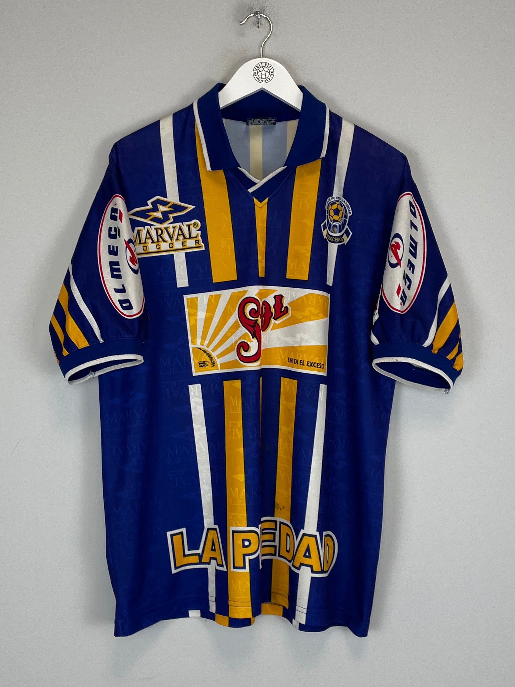 Shop 1999/00 LA PIEDAD HOME SHIRT (XXL) MARVAL, classic football shirts, vintage football shirts & retro soccer jerseys at Cult Kits