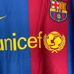 Shop 2006/08 BARCELONA RONALDINHO #10 L/S HOME SHIRT (XXL) NIKE, classic football shirts, vintage football shirts & retro soccer jerseys at Cult Kits