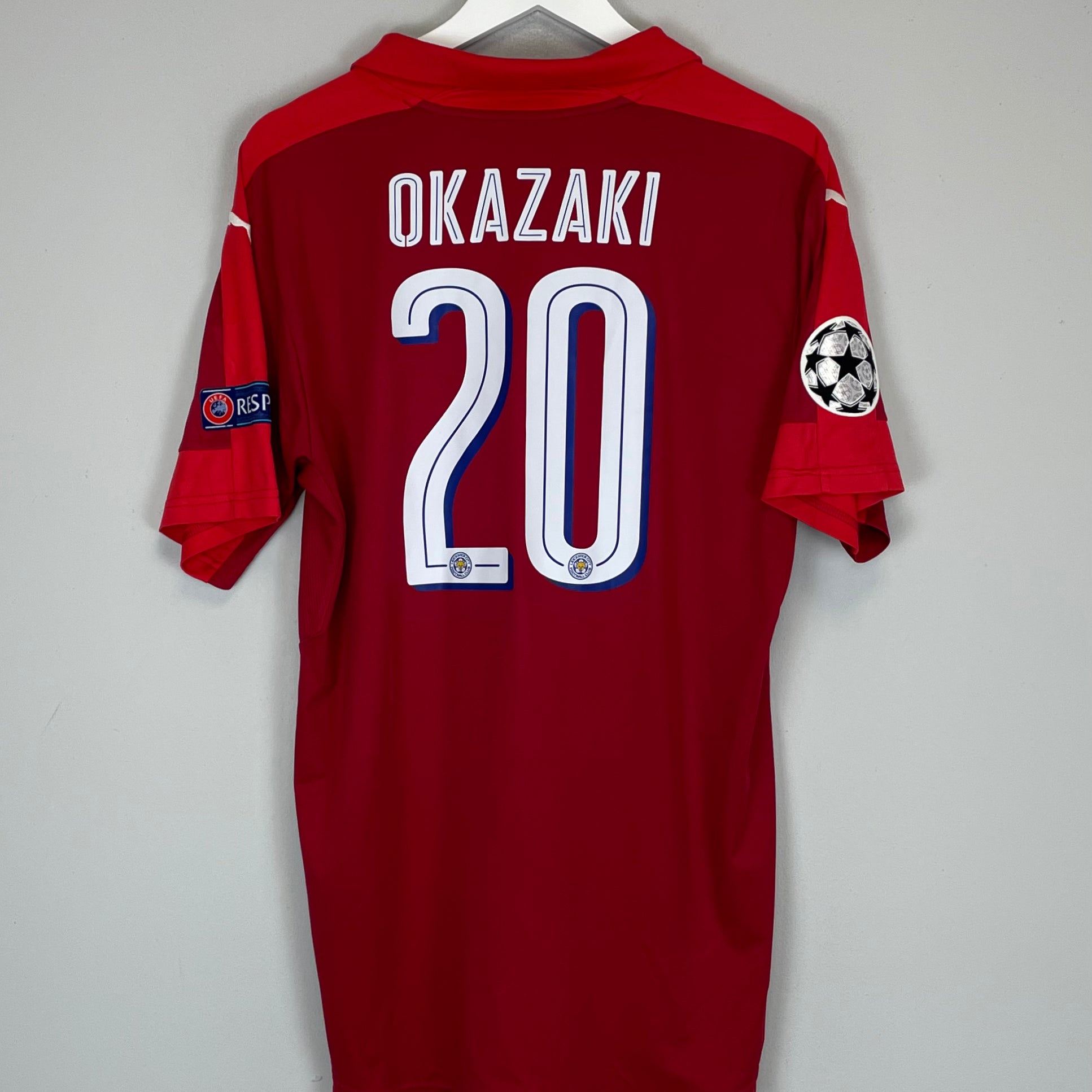 Shop 2016/17 LEICESTER CITY OKAZAKI #20 C/L AWAY SHIRT (L) PUMA, classic football shirts, vintage football shirts & retro soccer jerseys at Cult Kits