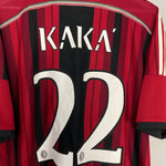 Shop 2014/15 AC MILAN KAKA #22 HOME SHIRT (XL) ADIDAS, classic football shirts, vintage football shirts & retro soccer jerseys at Cult Kits