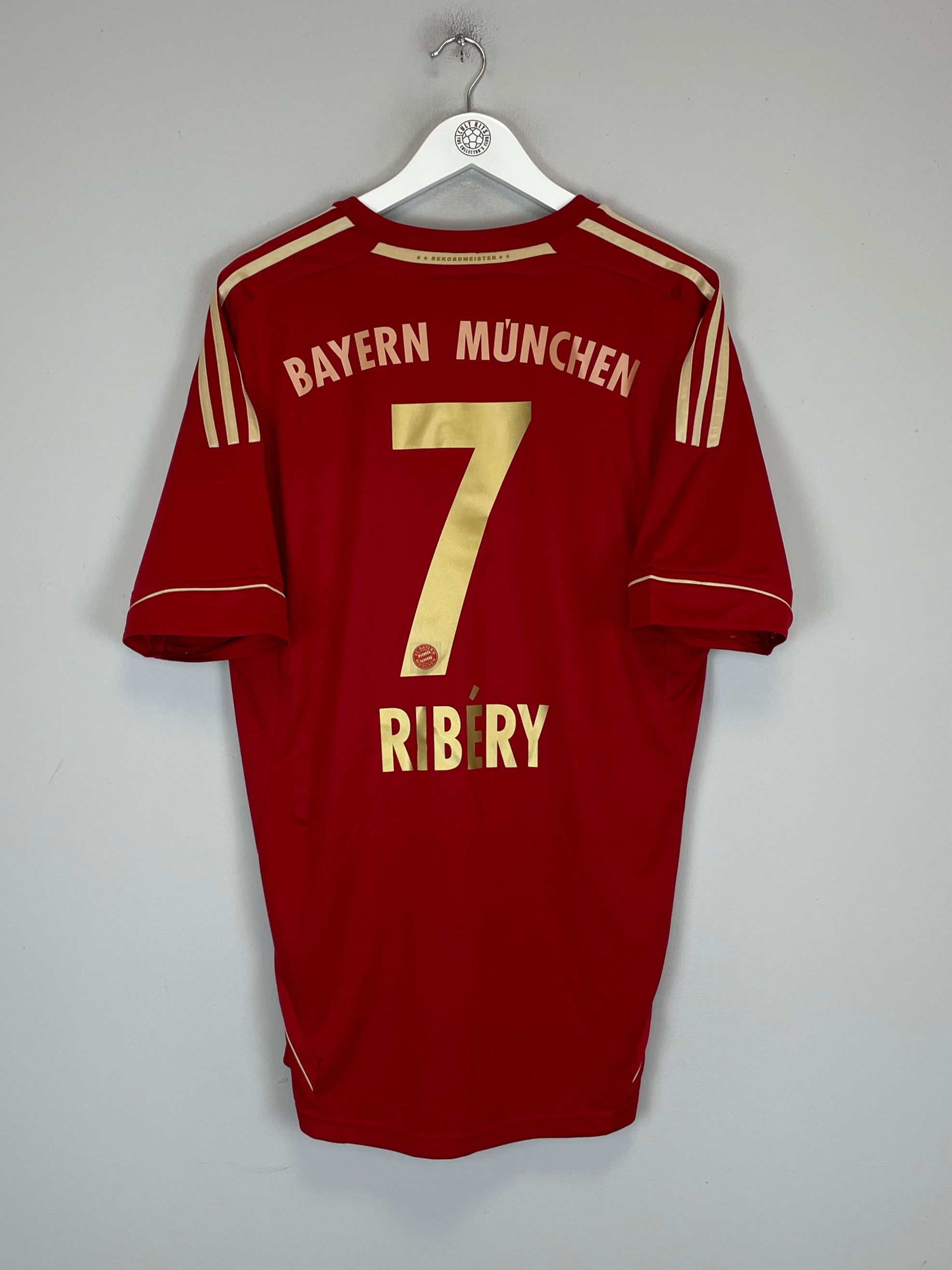 Shop 2011/13 BAYERN MUNICH RIBERY #7 HOME SHIRT (L) ADIDAS, classic football shirts, vintage football shirts & retro soccer jerseys at Cult Kits