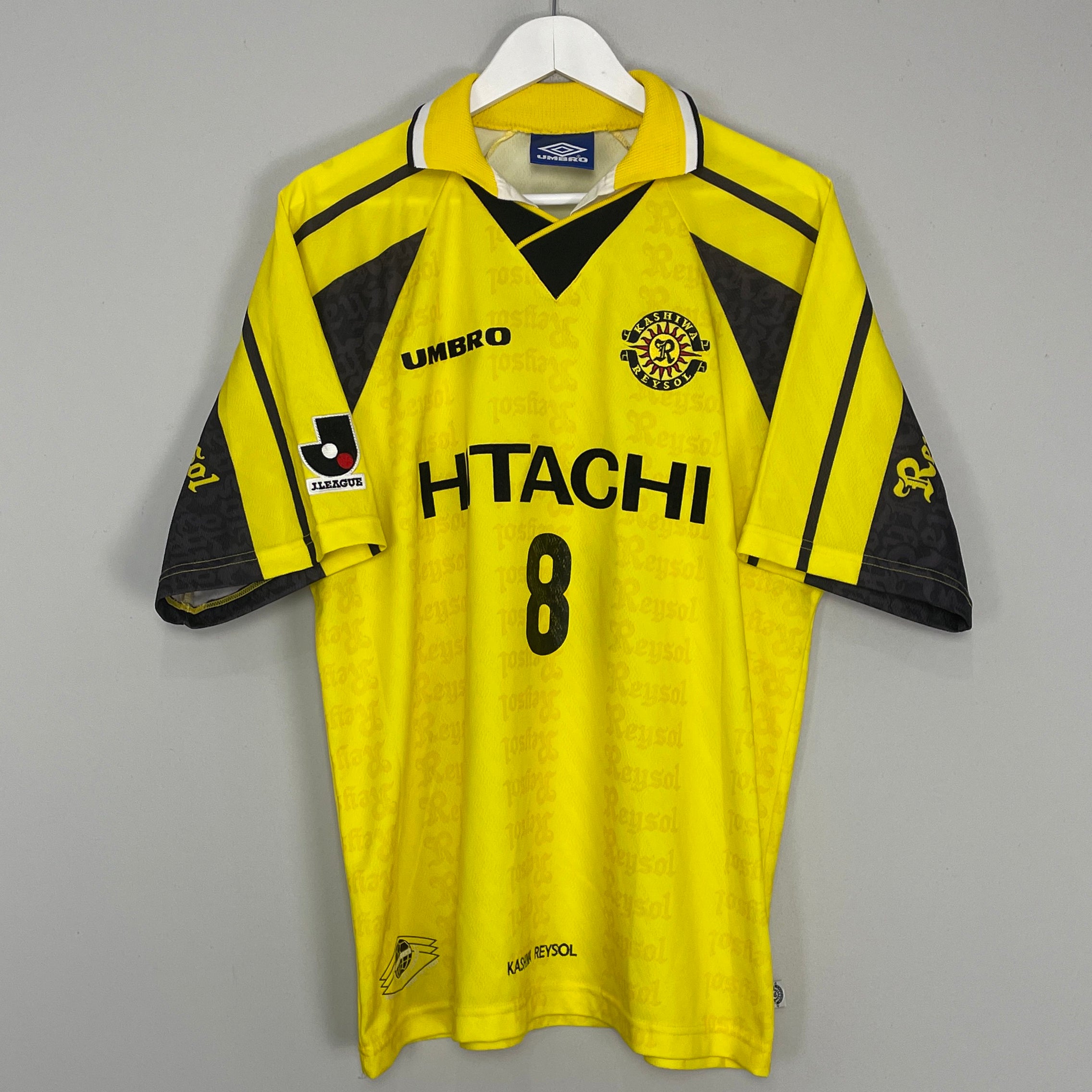 Shop 1997/98 KASHIWA REYSOL YOKOYAMA #8 HOME SHIRT (L) UMBRO, classic football shirts, vintage football shirts & retro soccer jerseys at Cult Kits