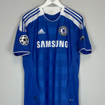 Shop 2011/12 CHELSEA DROGBA #11 C/L HOME SHIRT (M) ADIDAS, classic football shirts, vintage football shirts & retro soccer jerseys at Cult Kits