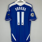Shop 2011/12 CHELSEA DROGBA #11 C/L HOME SHIRT (M) ADIDAS, classic football shirts, vintage football shirts & retro soccer jerseys at Cult Kits