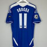 Shop 2011/12 CHELSEA DROGBA #11 C/L HOME SHIRT (M) ADIDAS, classic football shirts, vintage football shirts & retro soccer jerseys at Cult Kits