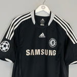 Shop 2008/09 CHELSEA DROGBA #11 C/L AWAY SHIRT (M) ADIDAS, classic football shirts, vintage football shirts & retro soccer jerseys at Cult Kits