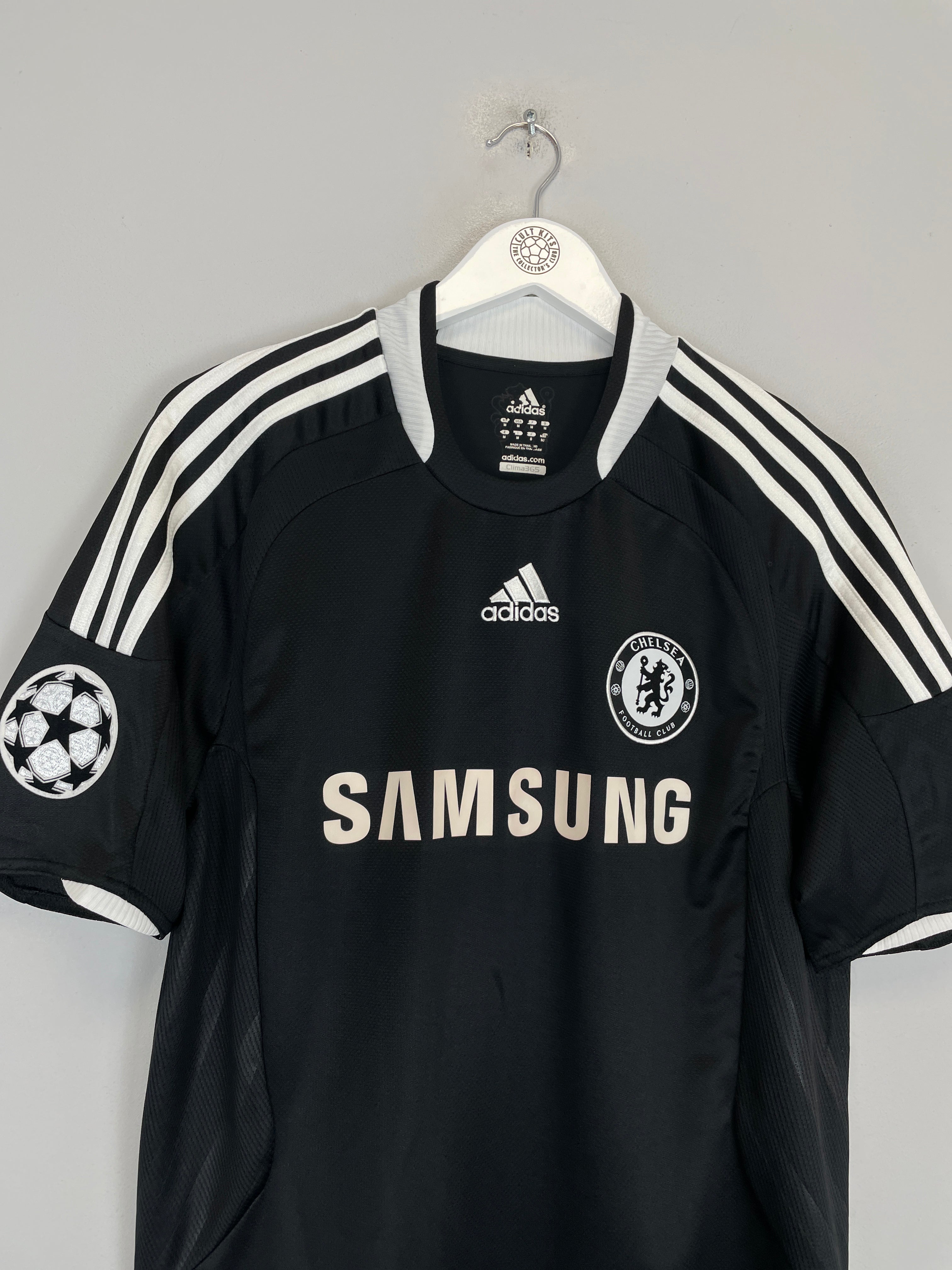Shop 2008/09 CHELSEA DROGBA #11 C/L AWAY SHIRT (M) ADIDAS, classic football shirts, vintage football shirts & retro soccer jerseys at Cult Kits