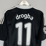 Shop 2008/09 CHELSEA DROGBA #11 C/L AWAY SHIRT (M) ADIDAS, classic football shirts, vintage football shirts & retro soccer jerseys at Cult Kits