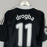 Shop 2008/09 CHELSEA DROGBA #11 C/L AWAY SHIRT (M) ADIDAS, classic football shirts, vintage football shirts & retro soccer jerseys at Cult Kits