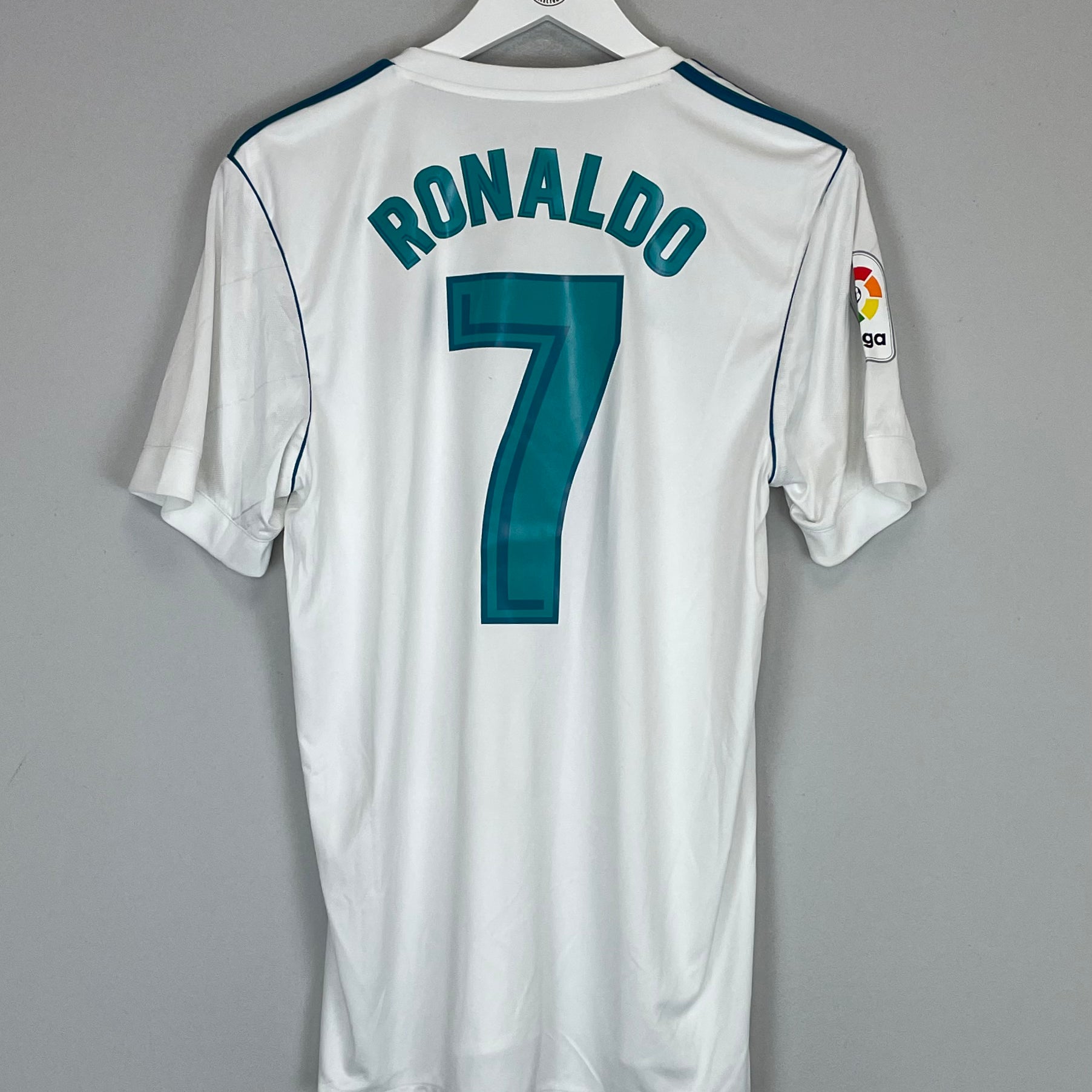 Shop 2017/18 REAL MADRID RONALDO #7 HOME SHIRT (M) ADIDAS, classic football shirts, vintage football shirts & retro soccer jerseys at Cult Kits