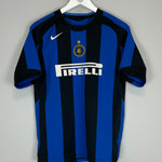 Shop 2005/06 INTER MILAN DAVIDS #8 HOME SHIRT (XL.KIDS) NIKE, classic football shirts, vintage football shirts & retro soccer jerseys at Cult Kits