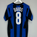 Shop 2005/06 INTER MILAN DAVIDS #8 HOME SHIRT (XL.KIDS) NIKE, classic football shirts, vintage football shirts & retro soccer jerseys at Cult Kits