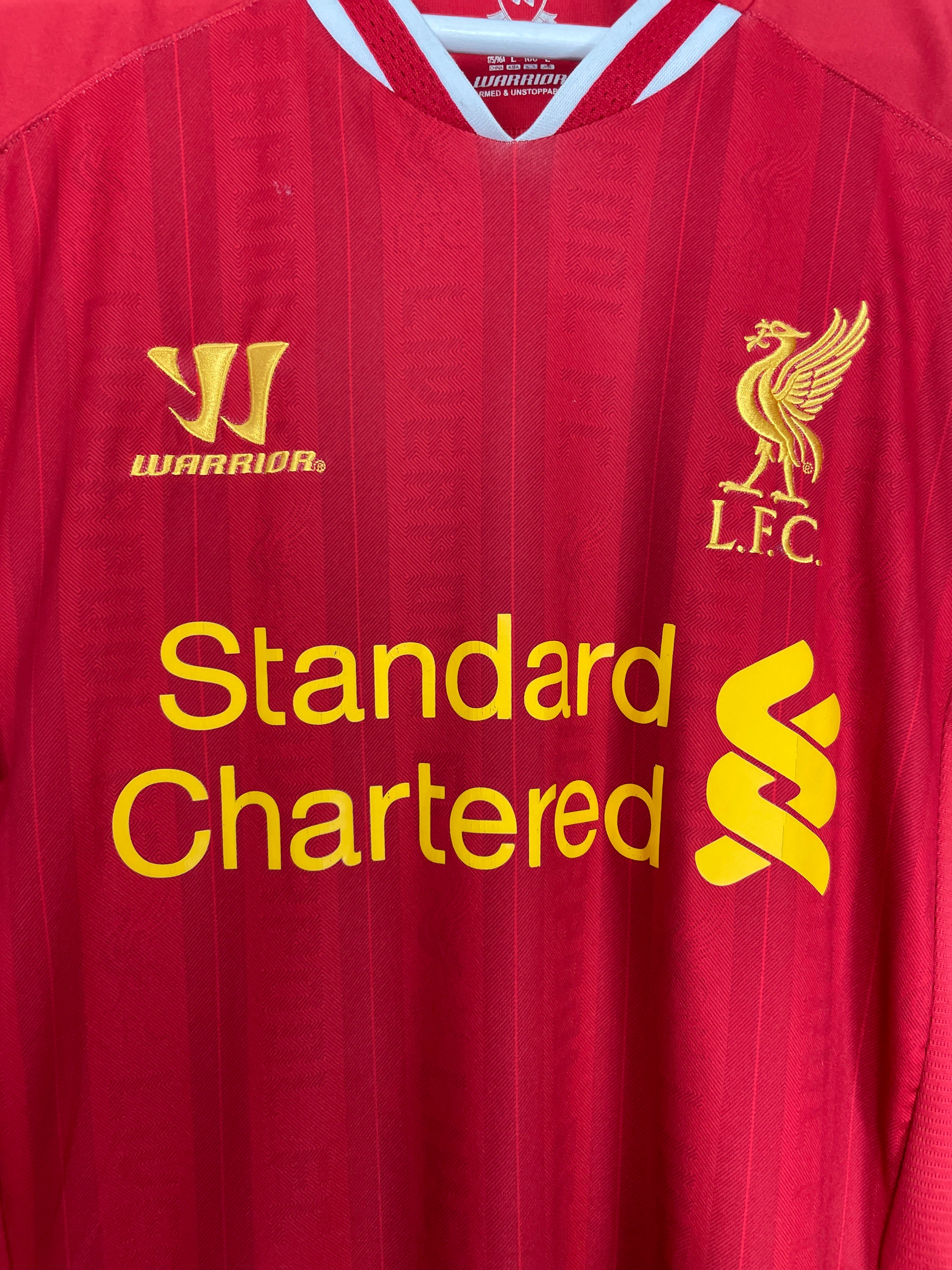 Shop 2013/14 LIVERPOOL SUAREZ #7 HOME SHIRT (M) WARRIOR, classic football shirts, vintage football shirts & retro soccer jerseys at Cult Kits