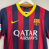 Shop 2013/14 BARCELONA MESSI #10 HOME SHIRT (S) NIKE, classic football shirts, vintage football shirts & retro soccer jerseys at Cult Kits