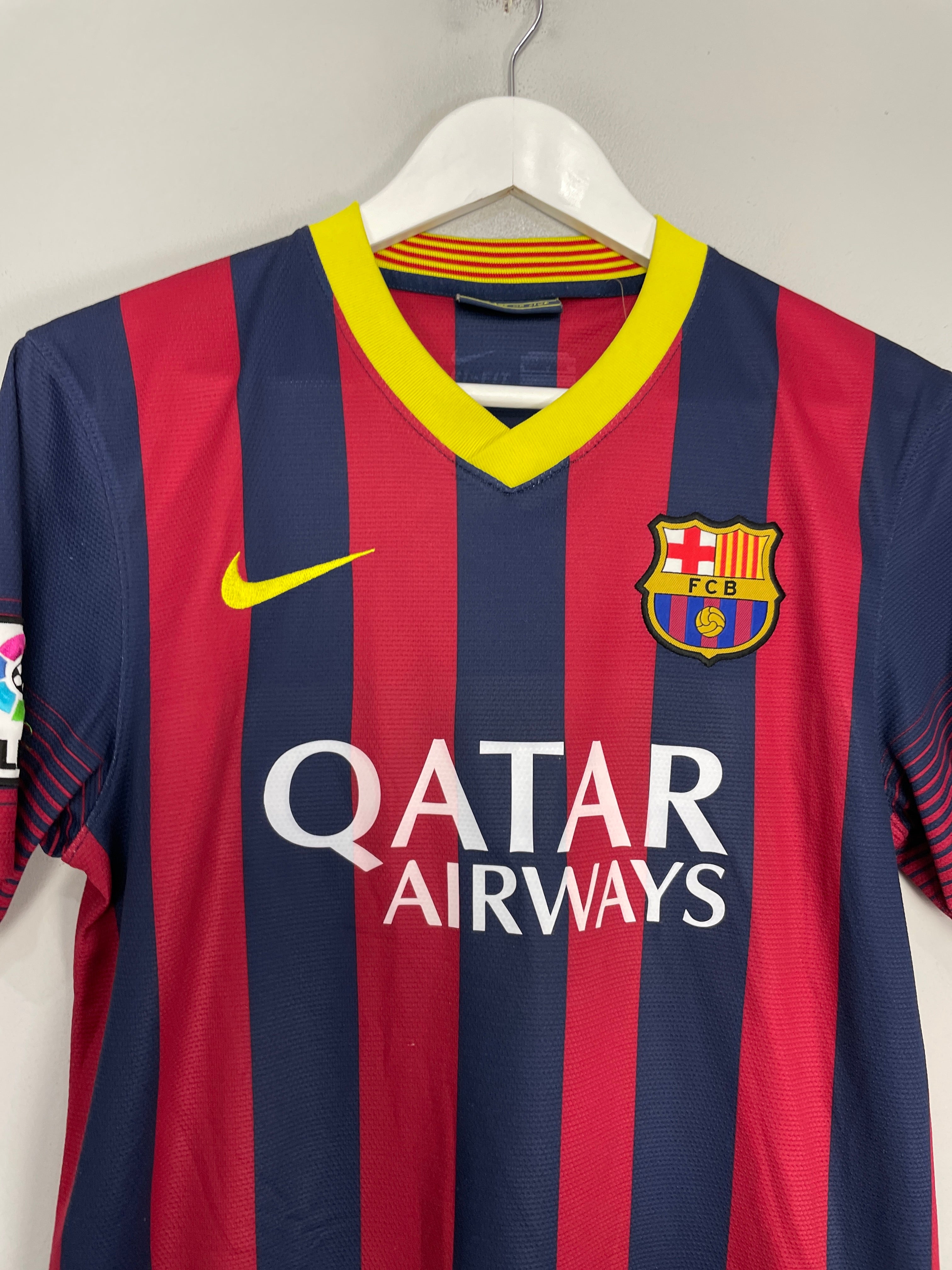 Shop 2013/14 BARCELONA MESSI #10 HOME SHIRT (S) NIKE, classic football shirts, vintage football shirts & retro soccer jerseys at Cult Kits