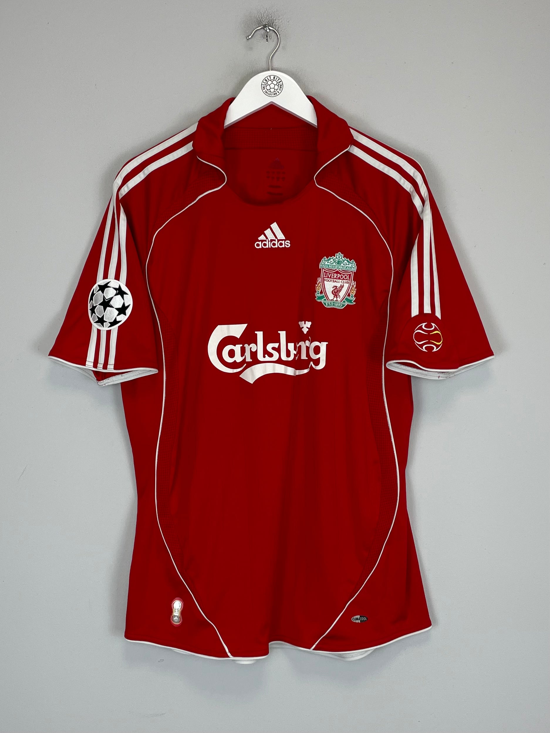 Shop 2006/08 LIVERPOOL ALONSO #14 C/L HOME SHIRT (L) ADIDAS, classic football shirts, vintage football shirts & retro soccer jerseys at Cult Kits