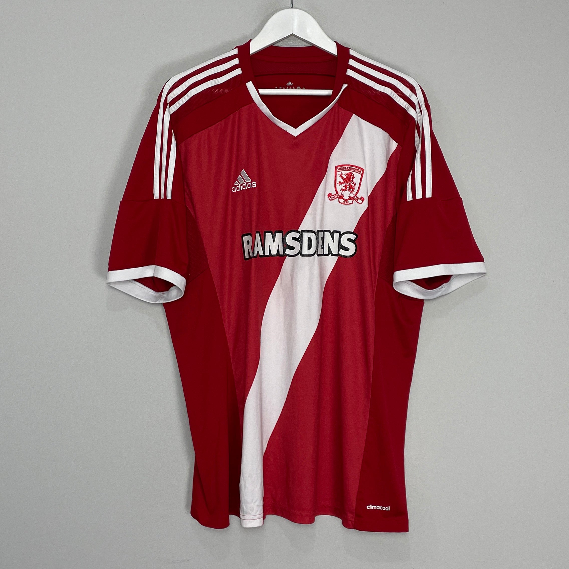 Shop 2014/15 MIDDLESBROUGH HOME SHIRT (XXL) ADIDAS, classic football shirts, vintage football shirts & retro soccer jerseys at Cult Kits