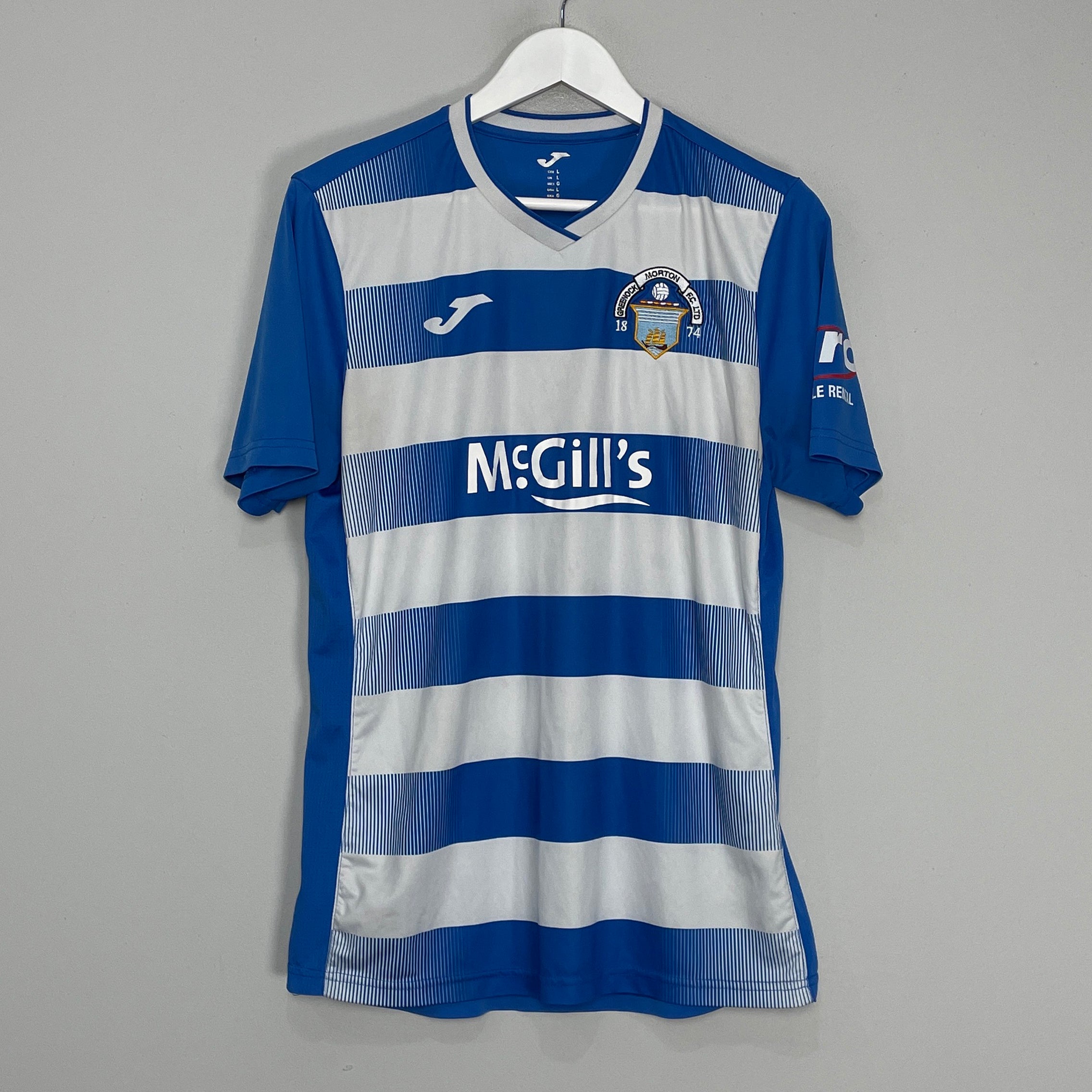Shop 2022/23 GREENOCK MORTON HOME SHIRT (L) JOMA, classic football shirts, vintage football shirts & retro soccer jerseys at Cult Kits