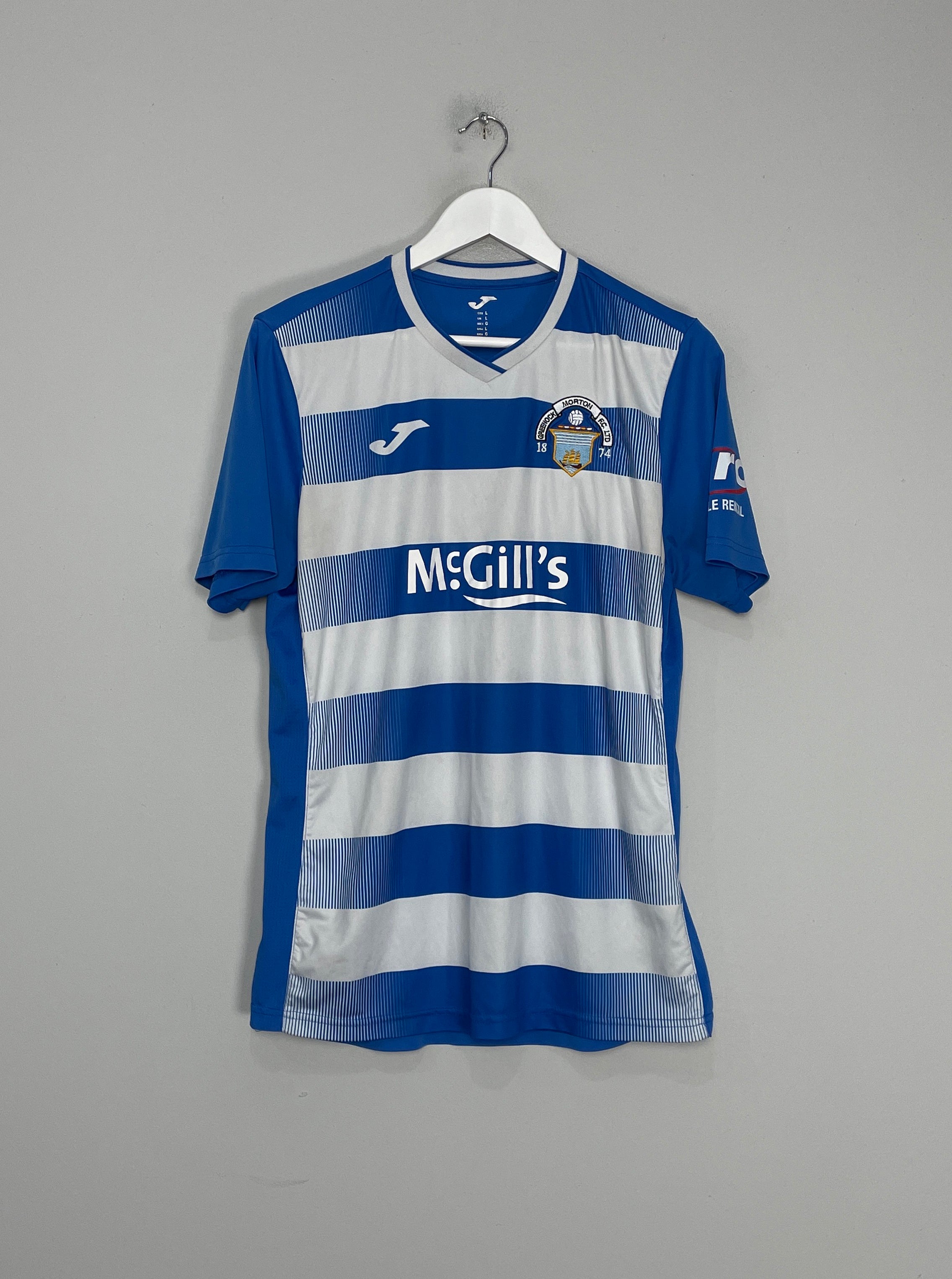 Shop 2022/23 GREENOCK MORTON HOME SHIRT (L) JOMA, classic football shirts, vintage football shirts & retro soccer jerseys at Cult Kits