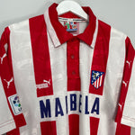 Shop 1997/98 ATLETICO MADRID HOME SHIRT (XL) PUMA, classic football shirts, vintage football shirts & retro soccer jerseys at Cult Kits
