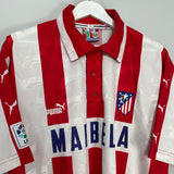Shop 1997/98 ATLETICO MADRID HOME SHIRT (XL) PUMA, classic football shirts, vintage football shirts & retro soccer jerseys at Cult Kits