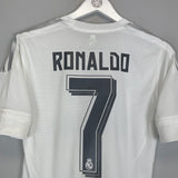 Shop 2015/16 REAL MADRID RONALDO #7 *PLAYER ISSUE* HOME SHIRT (S) ADIDAS, classic football shirts, vintage football shirts & retro soccer jerseys at Cult Kits