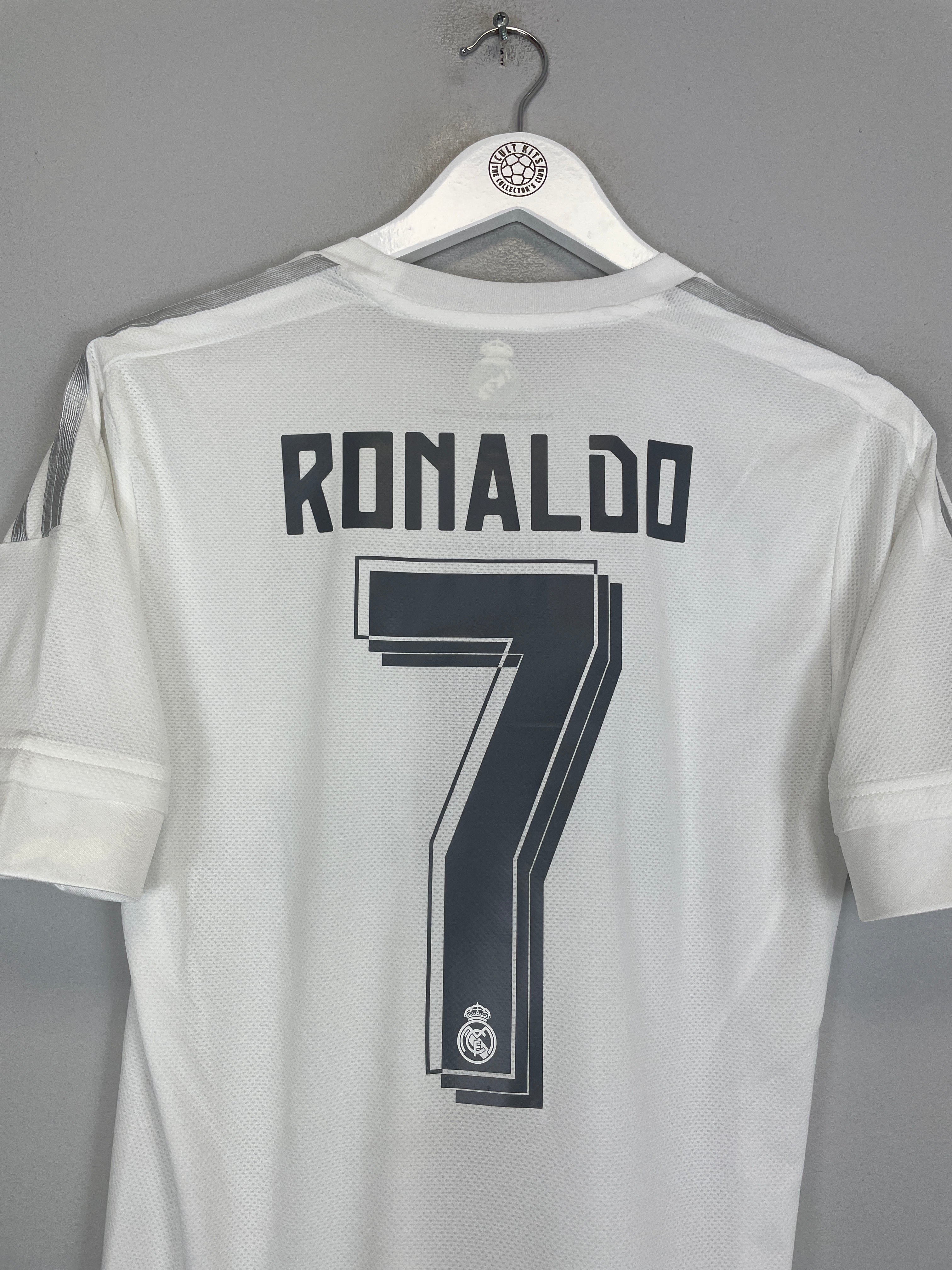 Shop 2015/16 REAL MADRID RONALDO #7 *PLAYER ISSUE* HOME SHIRT (S) ADIDAS, classic football shirts, vintage football shirts & retro soccer jerseys at Cult Kits