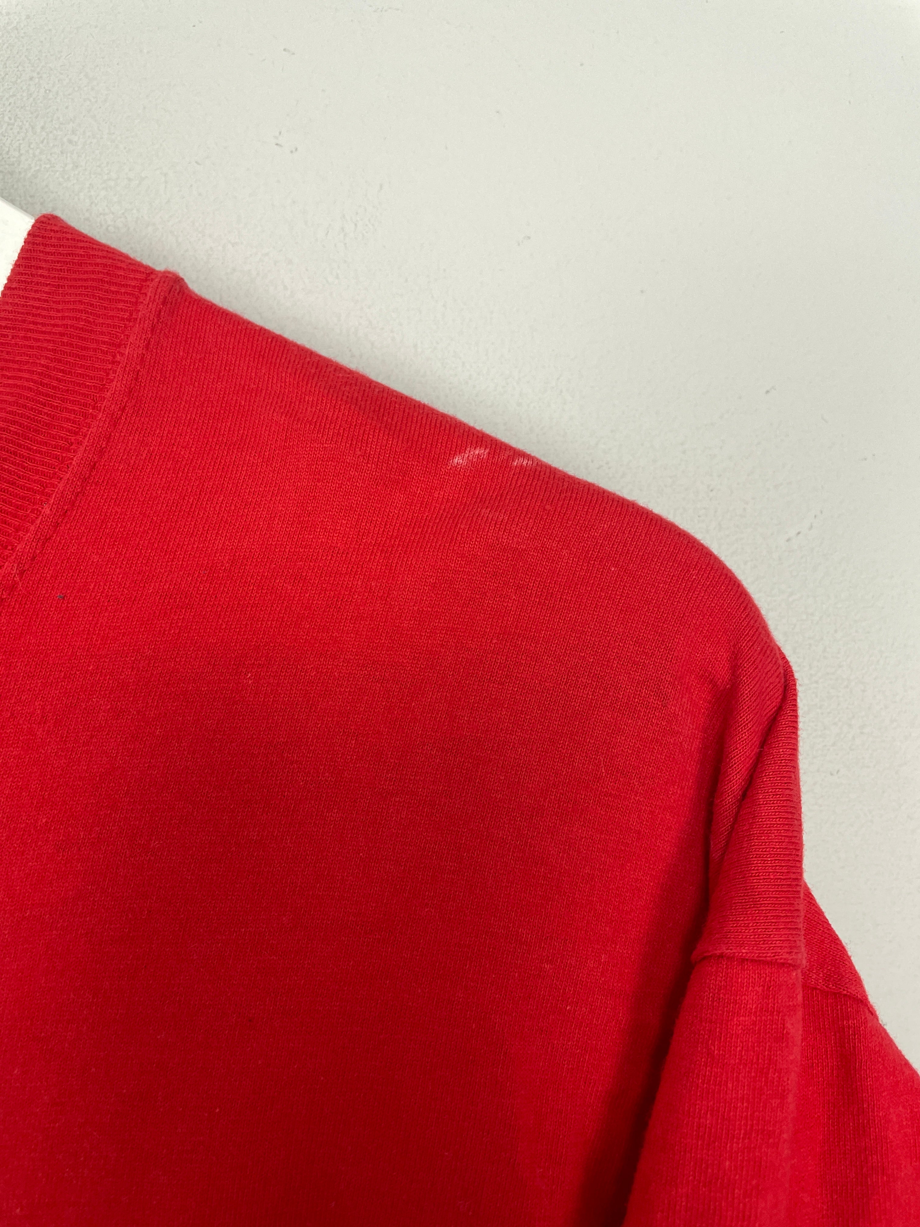 Shop 2001 LIVERPOOL TREBLE WINNERS T-SHIRT (M) OM, classic football shirts, vintage football shirts & retro soccer jerseys at Cult Kits