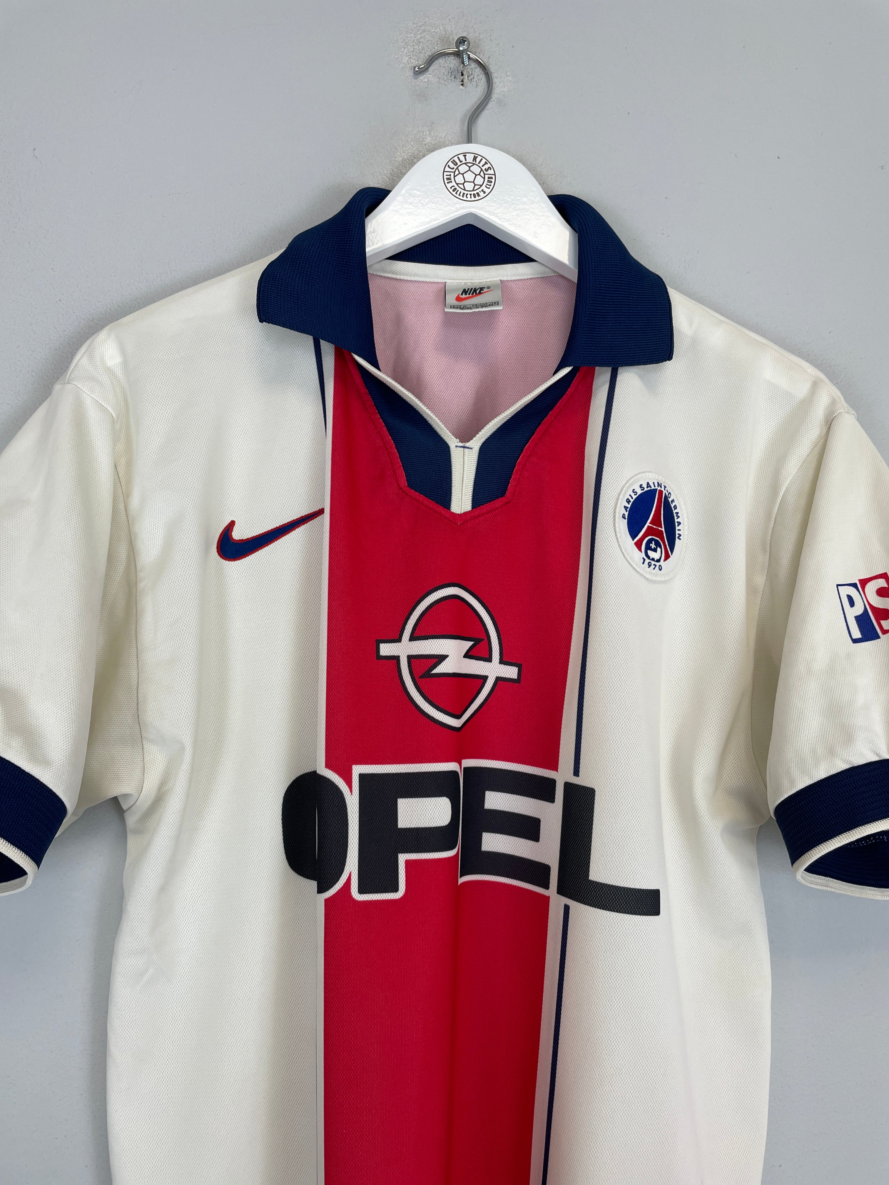 Shop 1997/98 PSG AWAY SHIRT (M) NIKE, classic football shirts, vintage football shirts & retro soccer jerseys at Cult Kits