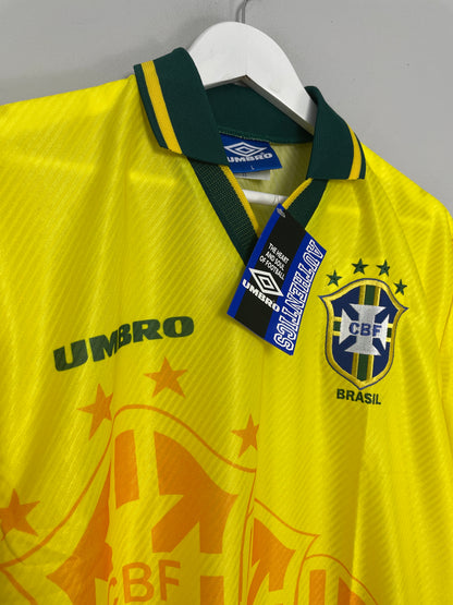 1994/96 BRAZIL *BNWT* HOME SHIRT (MULTIPLE SIZES) UMBRO