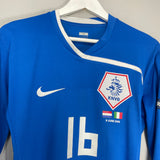 2008/10 NETHERLANDS STEKELENBURG #16 *MATCH ISSUE* GK SHIRT (L) NIKE
