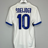 Shop 2009/10 INTER MILAN SNEIJDER #10 AWAY SHIRT (M) NIKE, classic football shirts, vintage football shirts & retro soccer jerseys at Cult Kits