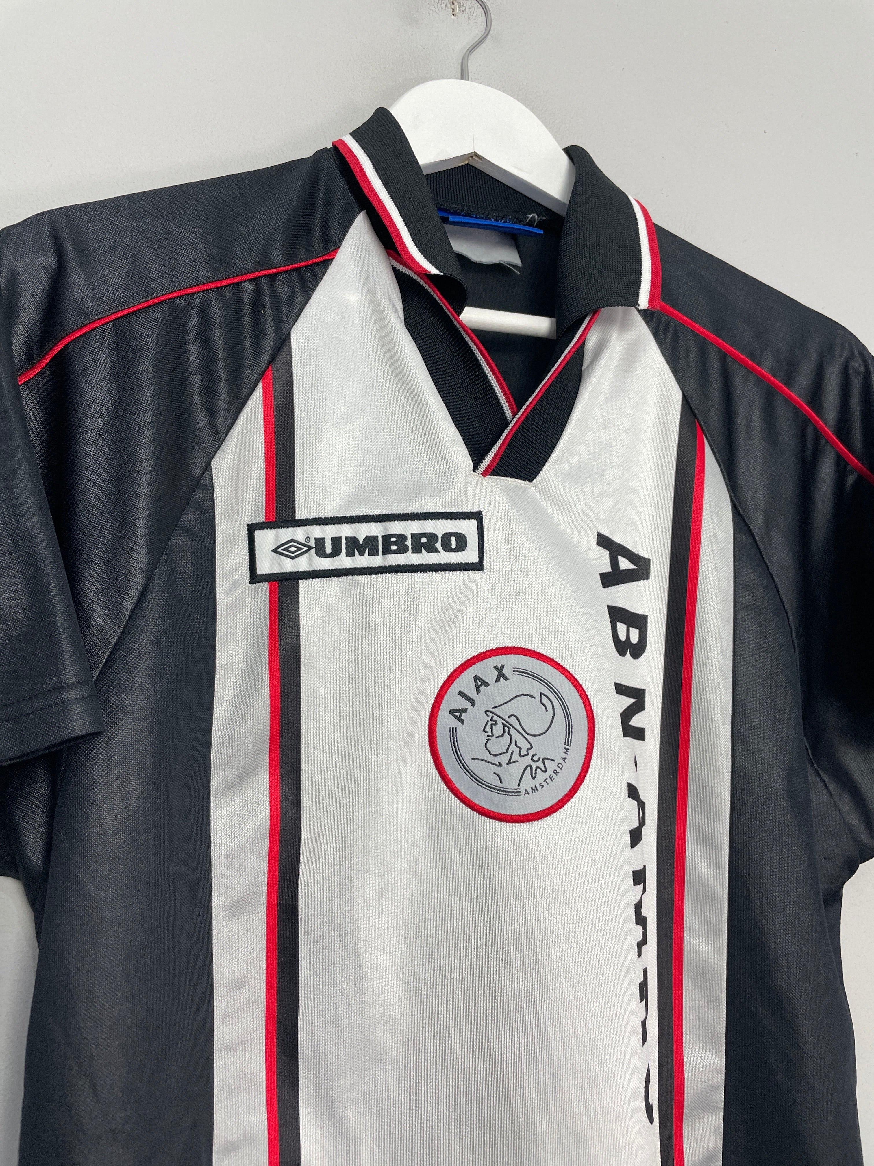 Shop 1998/99 AJAX AWAY SHIRT (S) UMBRO, classic football shirts, vintage football shirts & retro soccer jerseys at Cult Kits