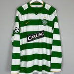 Shop 2008/10 CELTIC NAKAMURA #25 L/S C/L HOME SHIRT (XL) NIKE, classic football shirts, vintage football shirts & retro soccer jerseys at Cult Kits